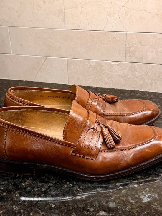 Johnston & Murphy Stratton Men\'s Leather Tassel Loafers – Tan main image 5